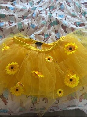 Yellow Sunflower Tutu Skirt Costume